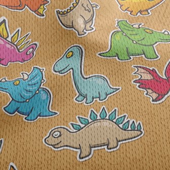 Jurassic Dinosaur Park Athletic Mesh Flat Back