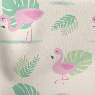 Tropical Flamingo Stretch Ponte