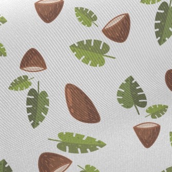 Coconut Shell And Leaves Twill