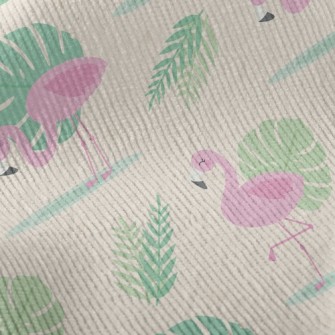 Tropical Flamingo Standard Corduroy