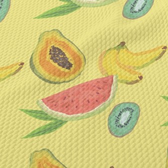 Watercolor Painting Of Tropica Birdseye Piqué