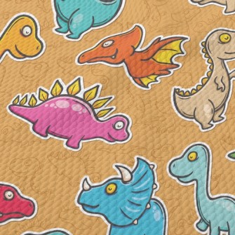 Jurassic Dinosaur Park Birdseye Piqué