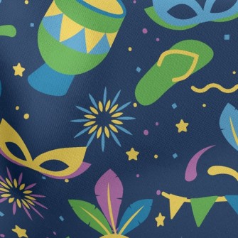 Carnival Mask Party Stretch Ponte