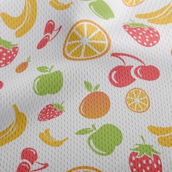 Mini Fruits Athletic Mesh Flat Back