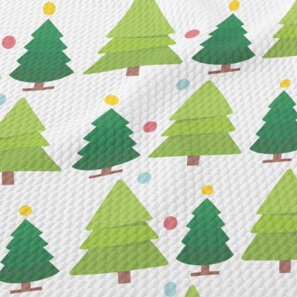 Cute Size Christmas Tree Birdseye Piqué