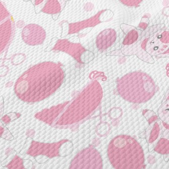 Happy Dreamy Cat Birdseye Piqué