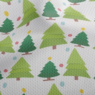 Cute Size Christmas Tree Athletic Mesh Flat Back