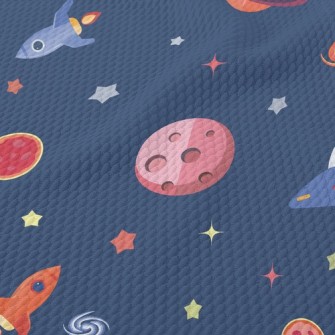 Galaxy Alien Birdseye Piqué