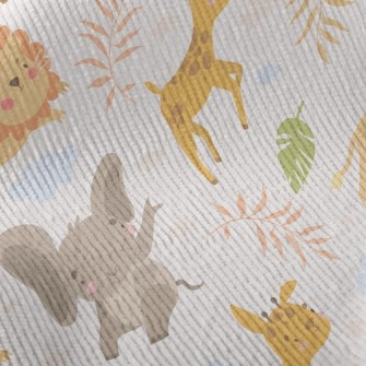 Lion Chasing Small Animals Standard Corduroy