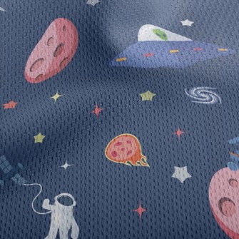 Galaxy Alien Athletic Mesh Flat Back