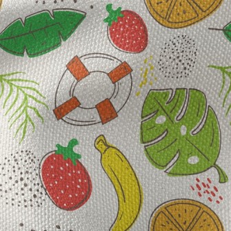 Tropical Cooling Fruits Waterproof Canvas