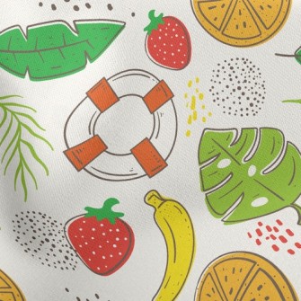 Tropical Cooling Fruits Stretch Ponte