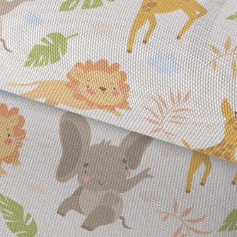 Lion Chasing Small Animals Waterproof Oxford
