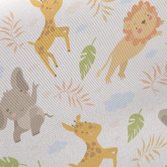 Lion Chasing Small Animals Twill