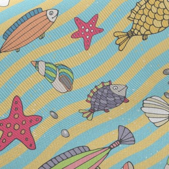 Colorful Sea Bottom Fish Twill