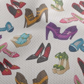 Gorgeous High Heels Athletic Mesh Flat Back