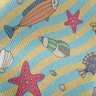 Colorful Sea Bottom Fish Standard Corduroy