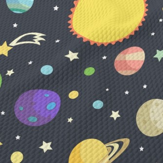 Cosmic Asteroid Birdseye Piqué