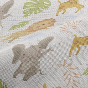 Lion Chasing Small Animals Performance Linen