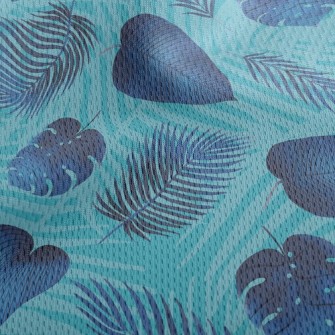 Tropical Leaves Athletic Mesh Flat Back