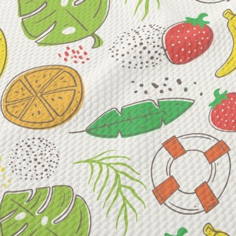 Tropical Cooling Fruits Birdseye Piqué