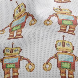 Little Helper Robot Athletic Mesh Flat Back