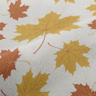 Autumn Yellow Leaves Performance Linen