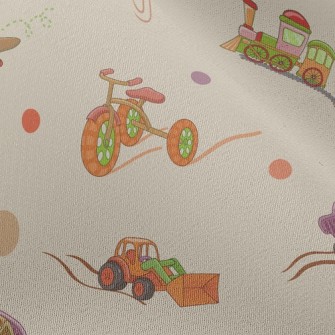 Cartoon Sea, Land And Air Tool Chiffon