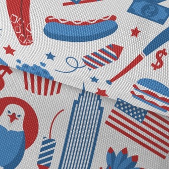 Classic American Architecture  Waterproof Oxford