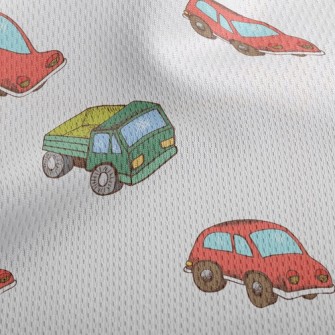 Passenger Cars And Trucks Athletic Mesh Flat Back