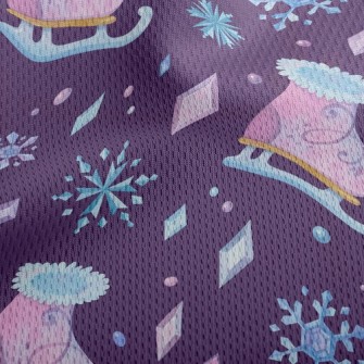 Fantasy Snow Skates Athletic Mesh Flat Back