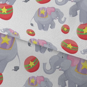 Circus Elephant Show Waterproof Oxford