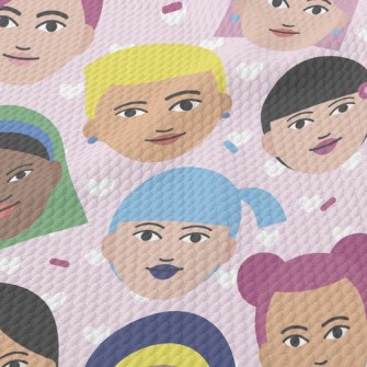 Multiracial Women Birdseye Piqué