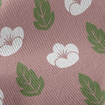 Elegant Japanese Flowers Standard Corduroy