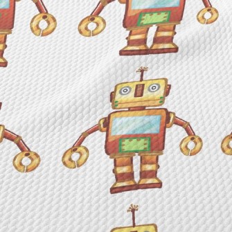 Little Helper Robot Birdseye Piqué
