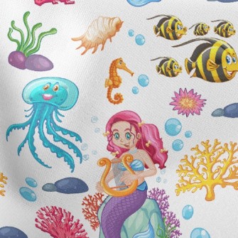 Undersea Mermaid Princess Stretch Ponte