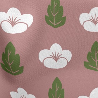 Elegant Japanese Flowers Stretch Ponte