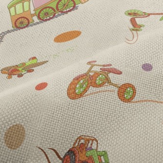 Cartoon Sea, Land And Air Tool Performance Linen
