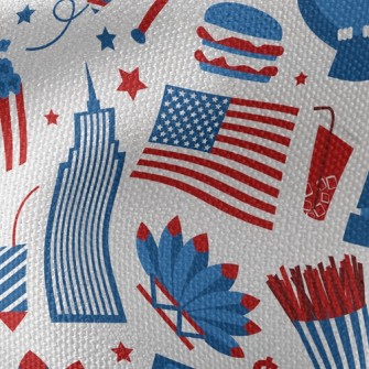 Classic American Architecture  Waterproof Canvas