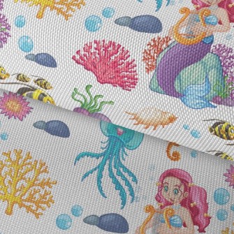 Undersea Mermaid Princess Waterproof Oxford