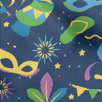 Carnival Mask Party Micro Fleece