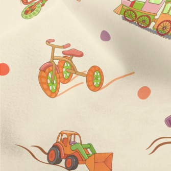 Cartoon Sea, Land And Air Tool Micro Fleece
