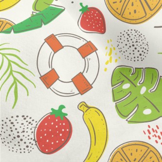 Tropical Cooling Fruits Micro Fleece