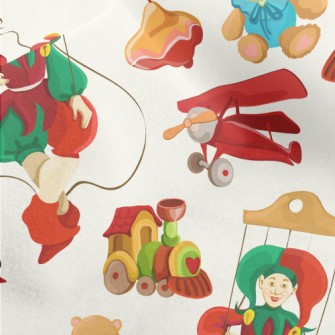 Nostalgic Era Clown Toys Micro Fleece