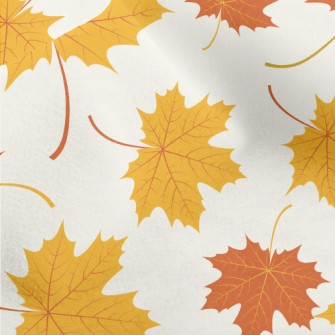Autumn Yellow Leaves Micro Fleece