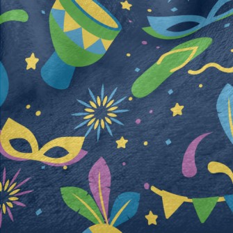 Carnival Mask Party Minky