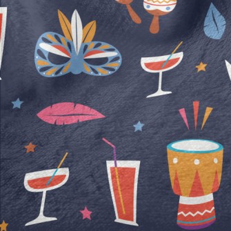 Cocktail Samba Party Minky