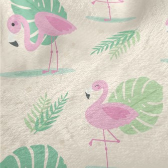 Tropical Flamingo Minky