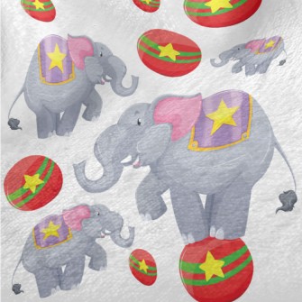 Circus Elephant Show Minky