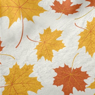 Autumn Yellow Leaves Minky